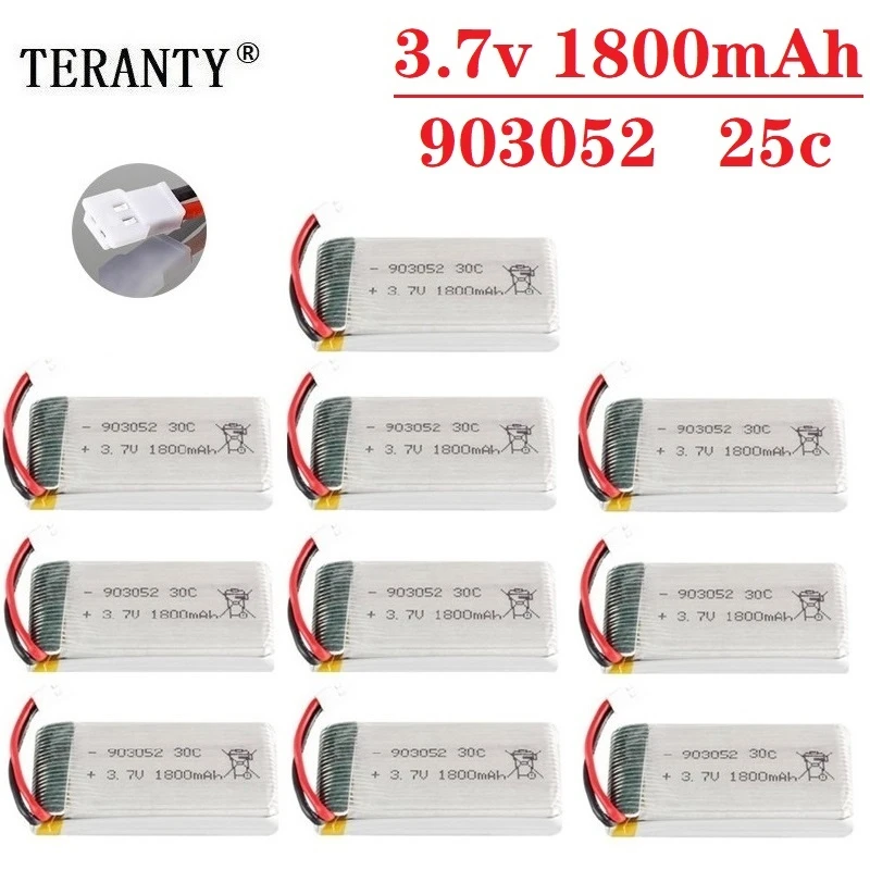 Batería LiPo 3.7V 1800mAh XH2.54 para dron SYMA X5SW/X5/X5S/X5C
