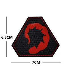 Parche táctico K9 unidad con bandera de EE. UU. IR reflectante nylon