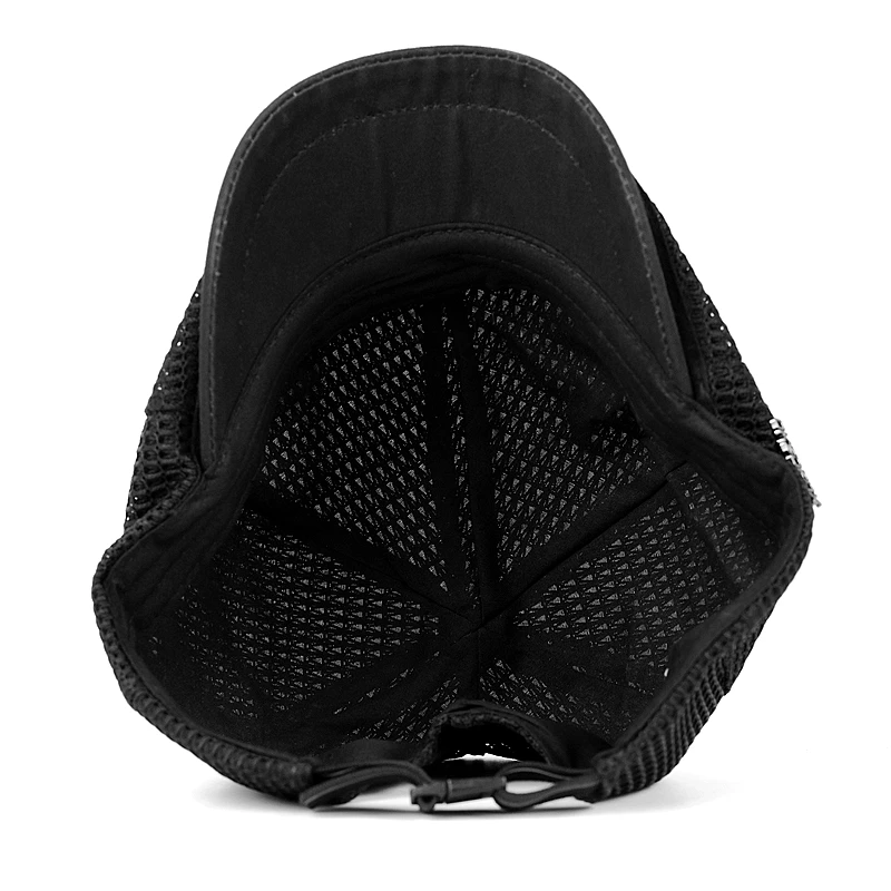 Gorra de malla transpirable lisa plana unisex para exteriores - imagen 4