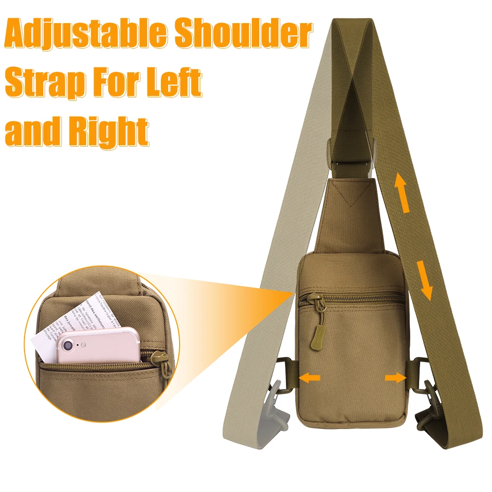 Bolso de pecho táctico EDC crossbody para exteriores asalto - imagen 5