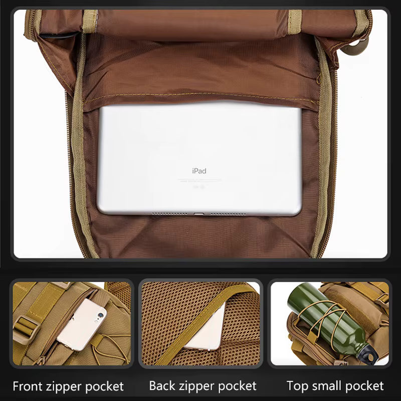 Pechera táctica MOLLE con puerto USB de carga para dispositivos - imagen 4