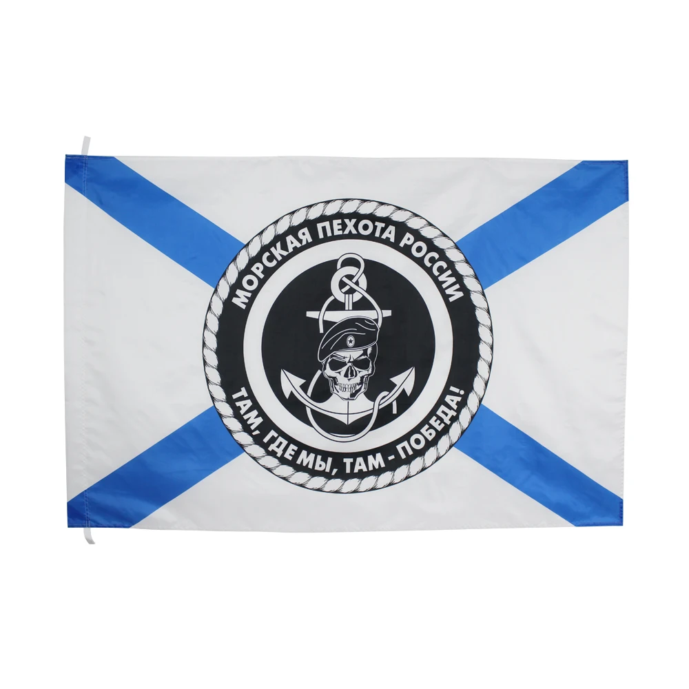 Bandera bilateral del Cuerpo de Marines de Rusia Xiangying en poliéster