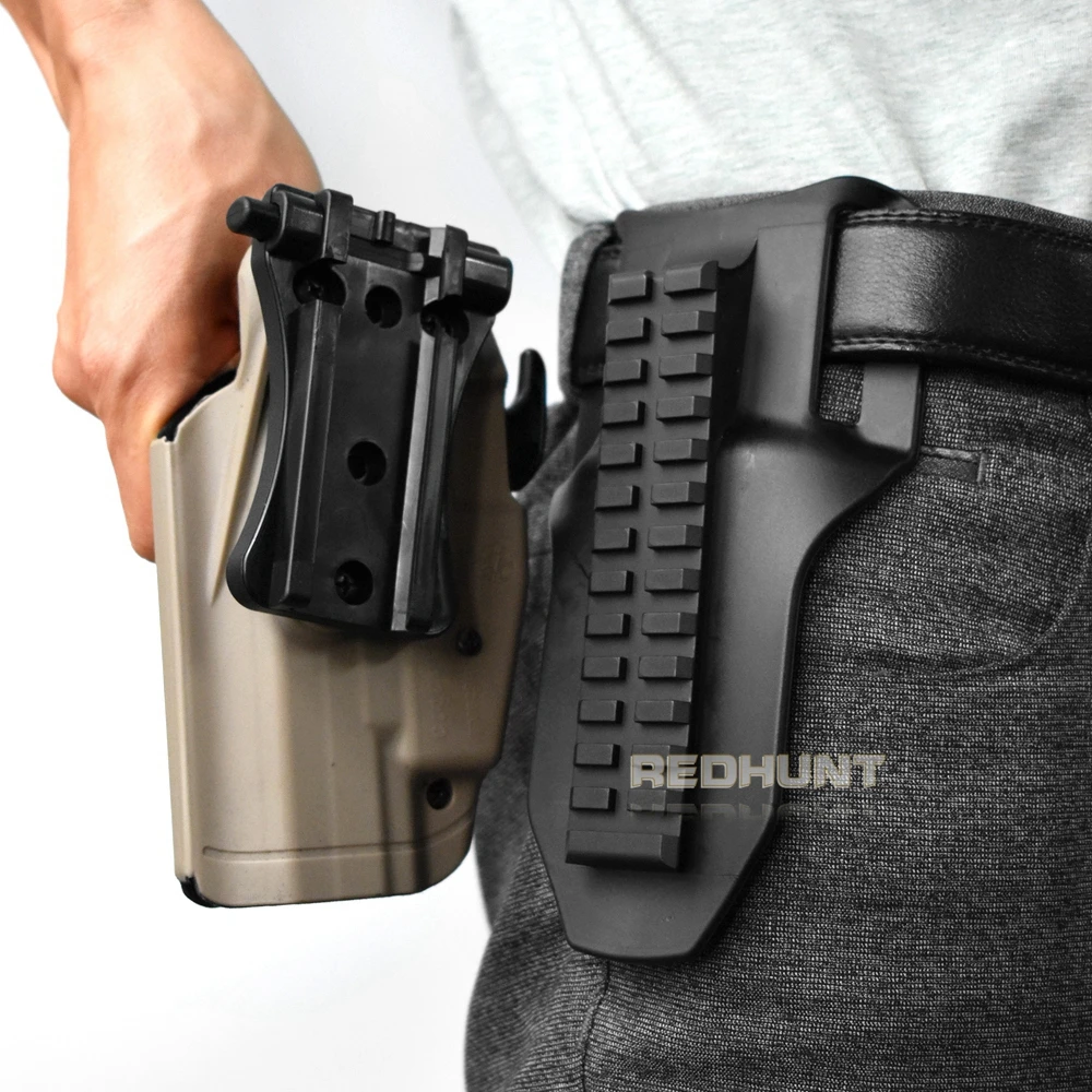 Pistolera táctica con correa ajustable – Caza y Paintball - imagen 4