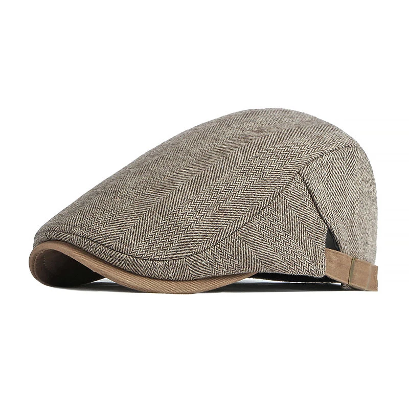 Gorra newsboy tweed retro hombre Gatsby, otoño invierno
