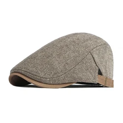 Gorra newsboy tweed retro hombre Gatsby, otoño invierno