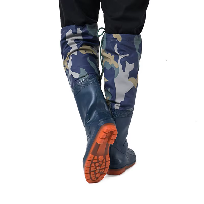 Botas tácticas caucho impermeables – Caña alta antidesgaste campo