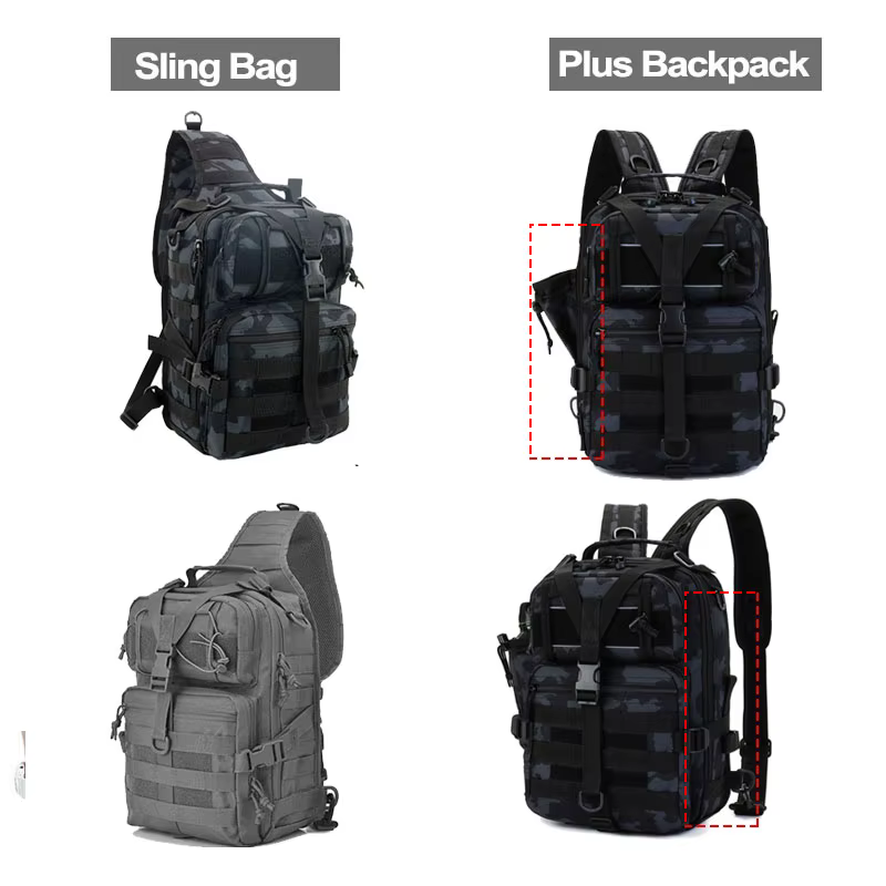 Bolsa de asalto táctica MOLLE – Mochila ripstop militar - imagen 3