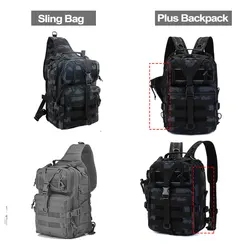Bolsa de asalto táctica MOLLE – Mochila ripstop militar