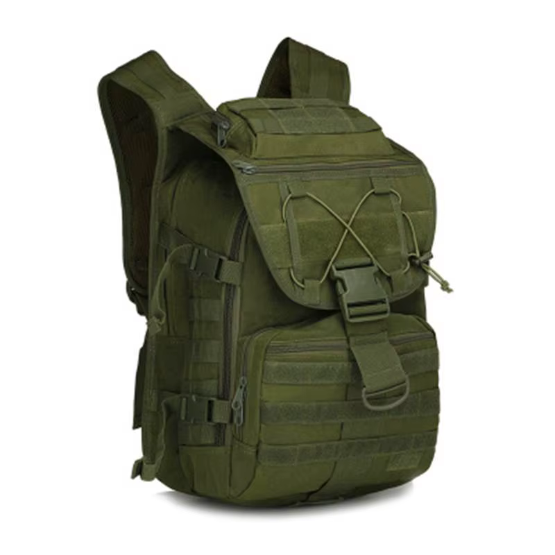 Mochila táctica MOLLE modular para camping y senderismo resistente