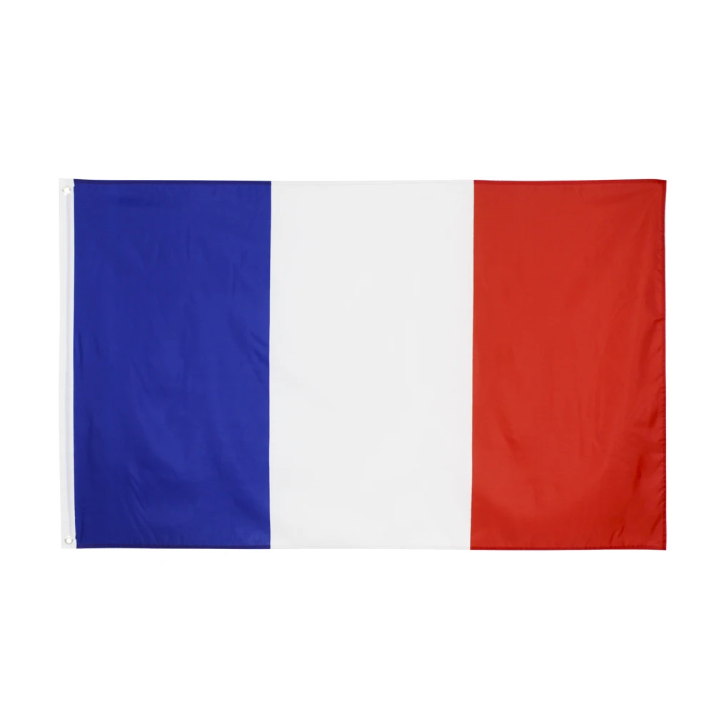 Bandera de Francia 90x150 cm en tonos azul, blanco y rojo