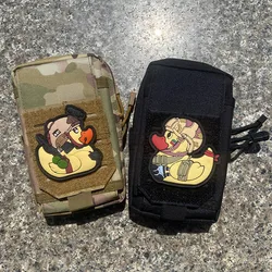 Parches de PVC y bordados 3D pato amarillo - Insignias para mochilas