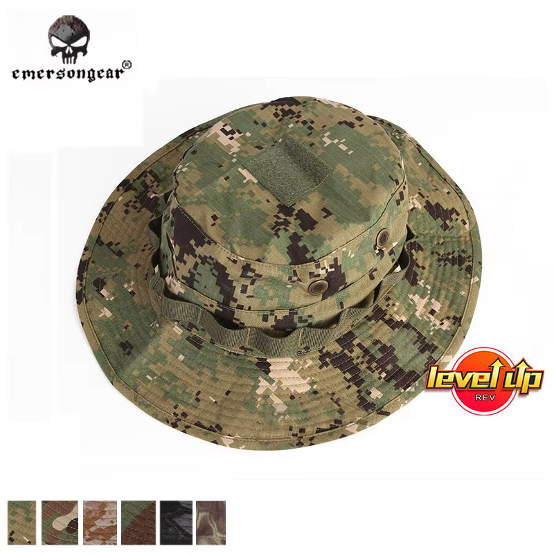 Sombrero Boonie EmersonGear Táctico Camuflaje con Bolsillo