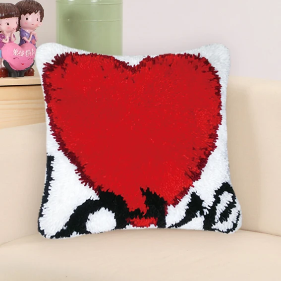 Kit bordado DIY flores Foamiran – Almohada latch hook regalo - imagen 5