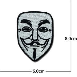 Parche bordado sonriente con MOLLE pegatina 3D para chaqueta/mochila