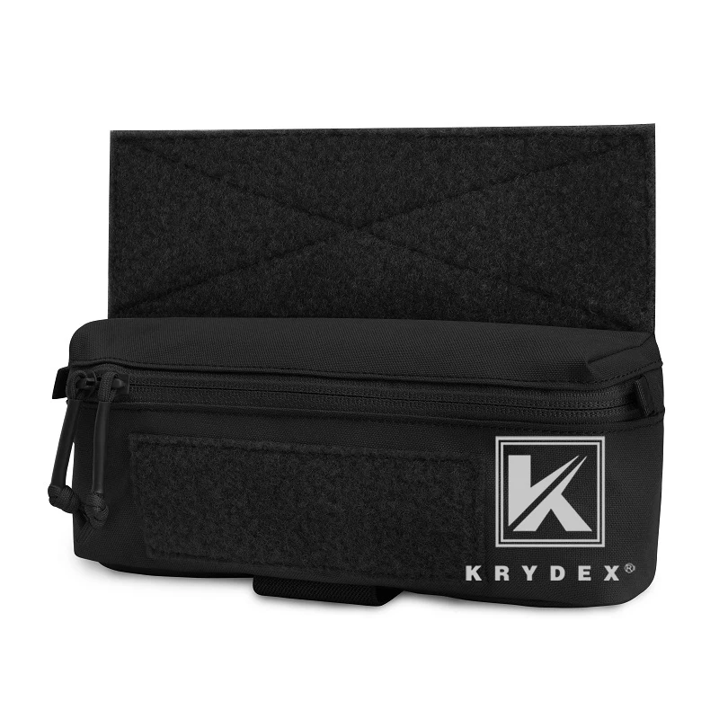 Bolsa en vista frontal con velcro para parches