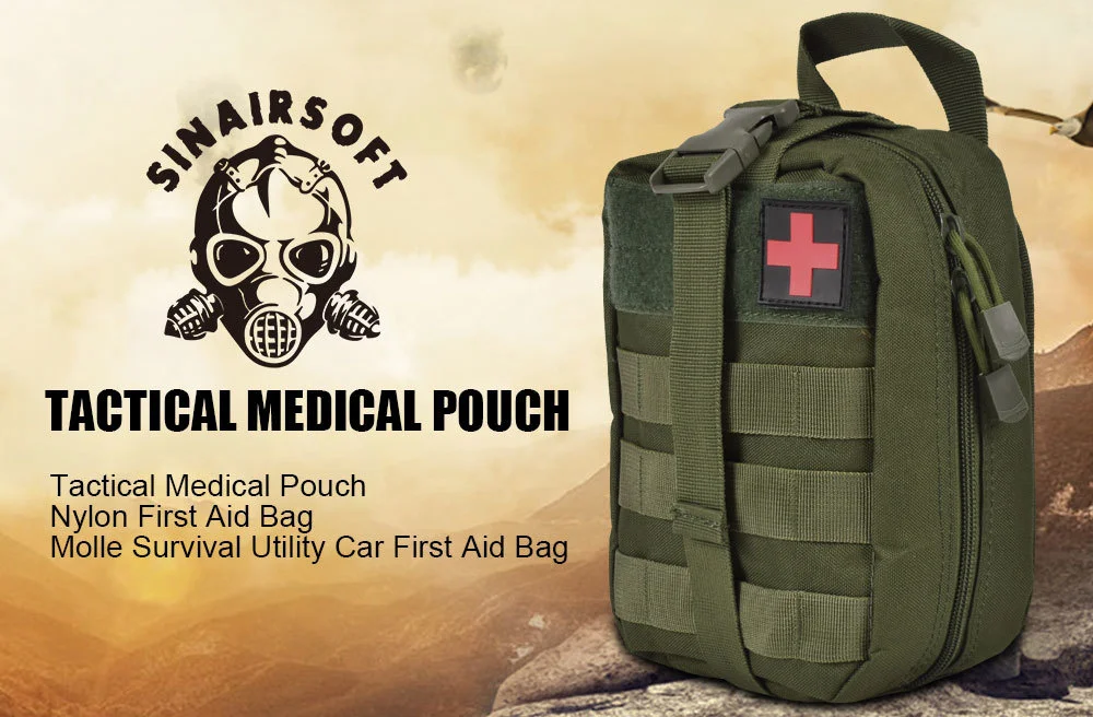 SINAIRSOFT Molle Tactical First Aid Kit sistema MOLLE
