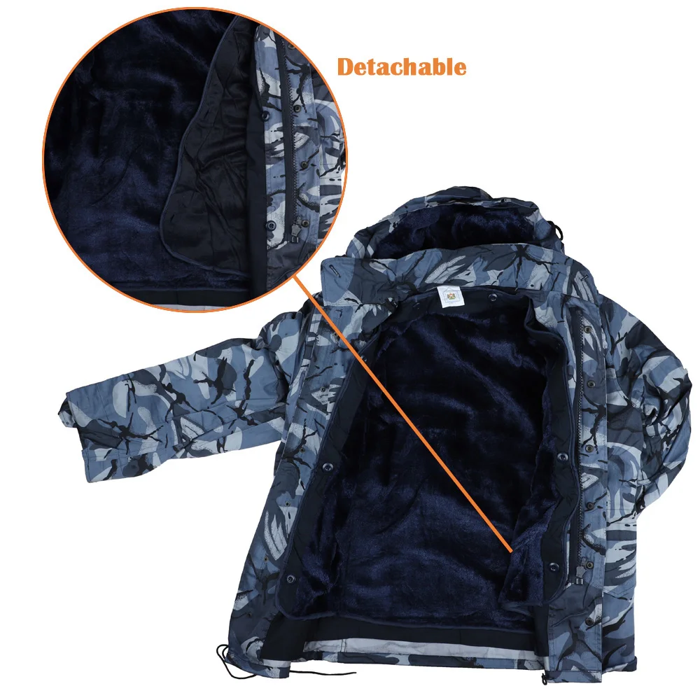 MGFLASHFORCE M65 Chaqueta táctica camuflaje cortavientos forro polar - imagen 3