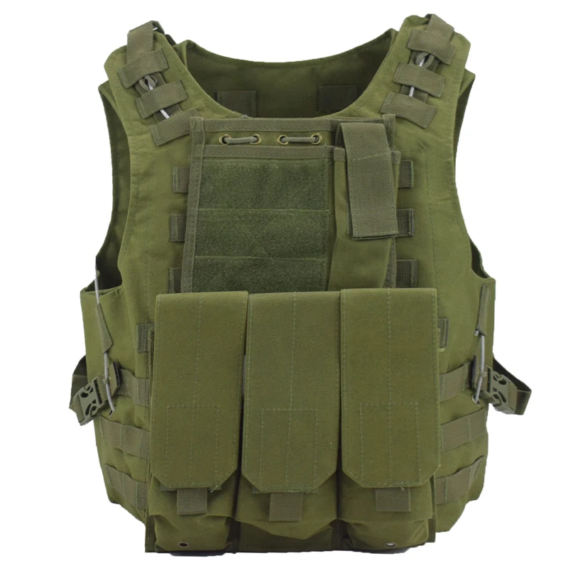Chaleco portaplacas táctico MOLLE ripstop para airsoft y paintball - imagen 2