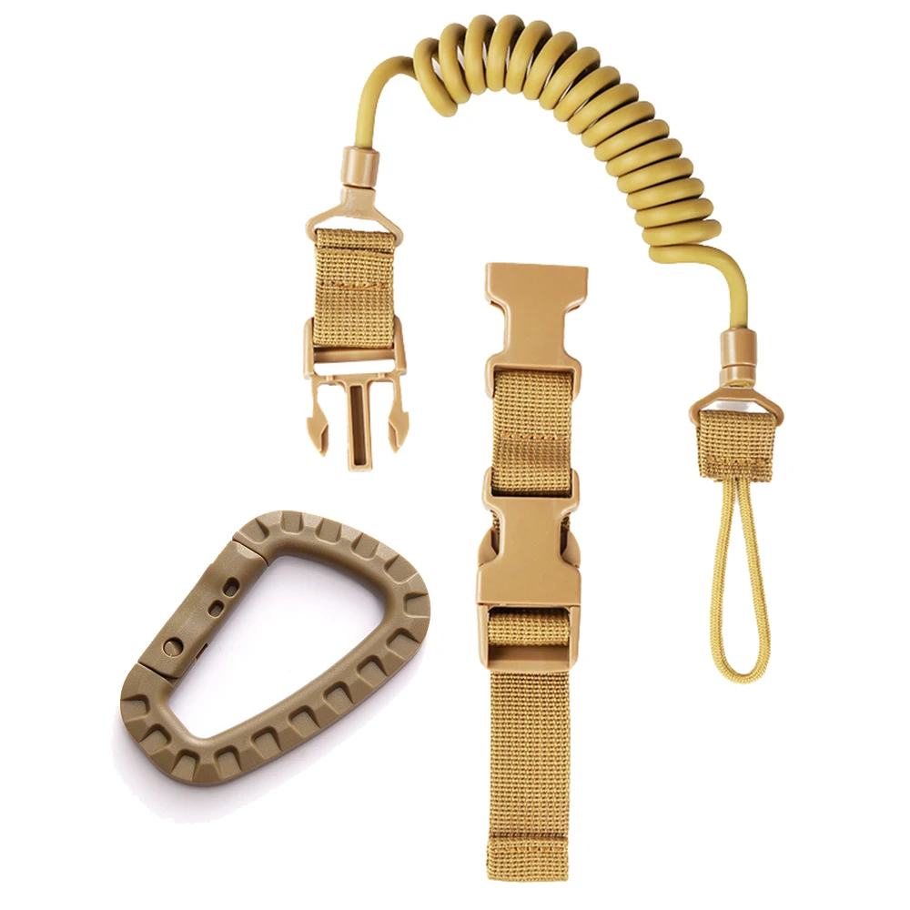 Cordón elástico MOLLE antisalto – Eslinga seguridad equipamiento táctico - imagen 2