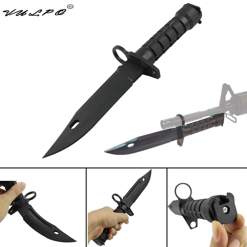 VULPO M9 cuchillo táctico airsoft para entrenamiento – daga de práctica - imagen 2