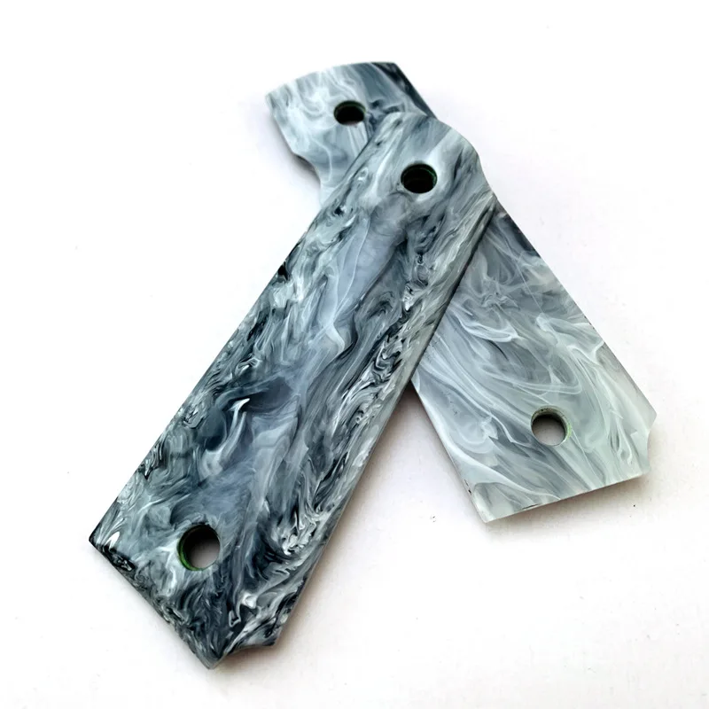 Empuñaduras 1911 tácticas acrílicas veteadas CNC, personalizadas - imagen 3
