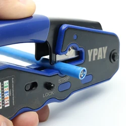 YPAY Crimpadora RJ45 Cat5 Cat6 con pelacables
