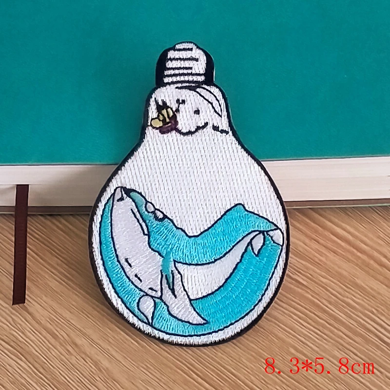 Parche táctico bordado tiburón Marine – Insignia para coser o planchar - imagen 2