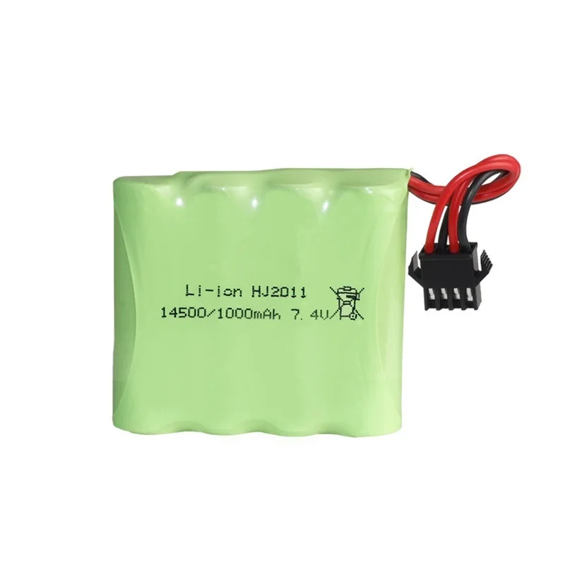Batería Lipo 7,4 V conectada al coche DE36W
