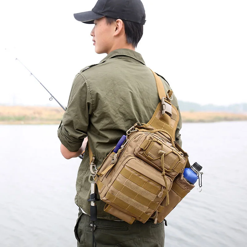 Bolsa táctica de pecho camuflaje impermeable gran capacidad - imagen 3