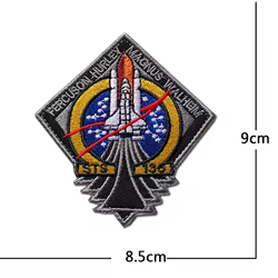 Parche bordado astronauta – Insignia aeroespacial para mochila y chaqueta