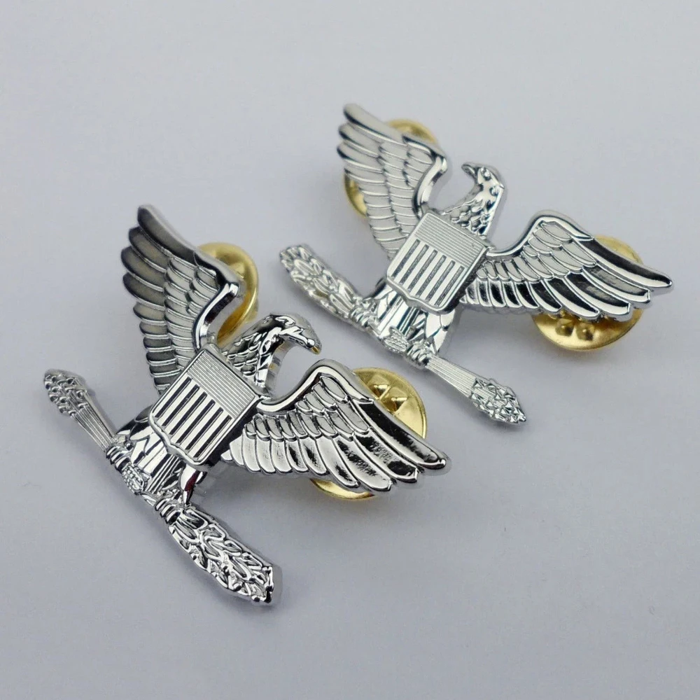 Insignia de rango Coronel con pin águila de EE. UU. para oficiales - imagen 2
