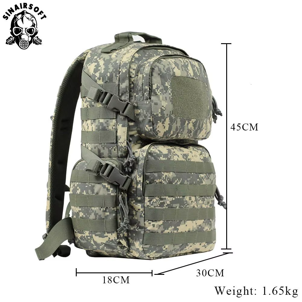 Mochila táctica nailon 1000D 30L impermeable – Exterior y caza - imagen 3
