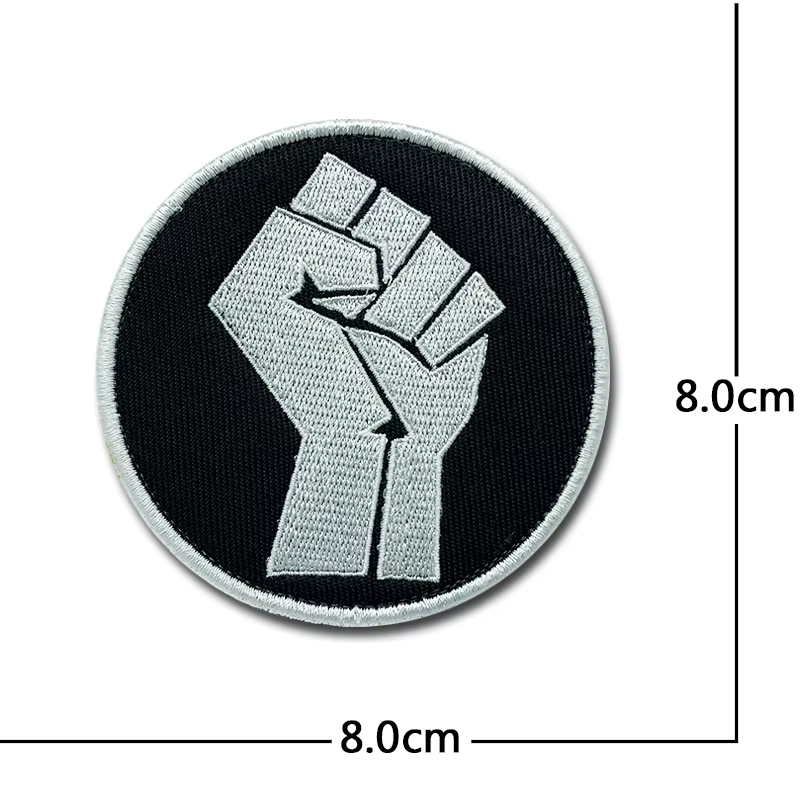 Parche táctico bordado con gancho y bucle 3D para chaqueta, mochila
