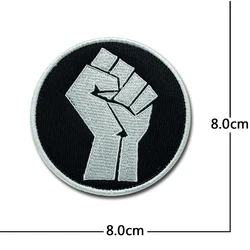 Parche táctico bordado con gancho y bucle 3D para chaqueta, mochila