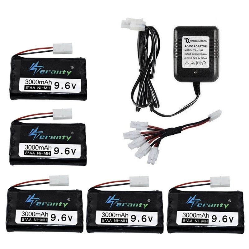 Batería NiMH 9,6V 3000mAh para Modelos RC y Barcos – Acumulador recargable - imagen 5
