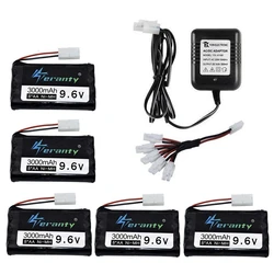 Batería NiMH 9,6V 3000mAh para Modelos RC y Barcos – Acumulador recargable