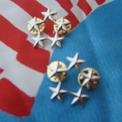 Insignia militar estrella teniente general broche metálico
