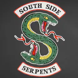 South Side Serpents Snake parche bordado biker para ropa