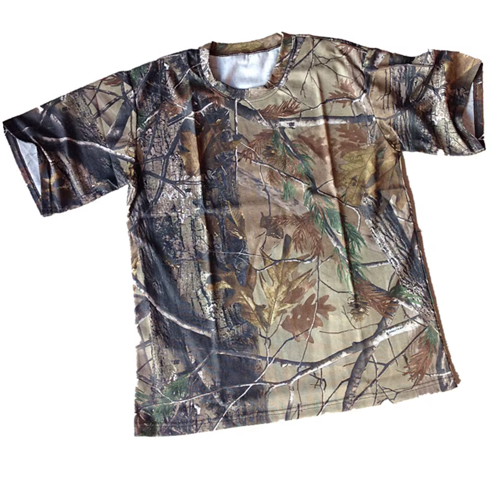 Camiseta táctica camuflaje digital – Algodón transpirable para caza - imagen 4