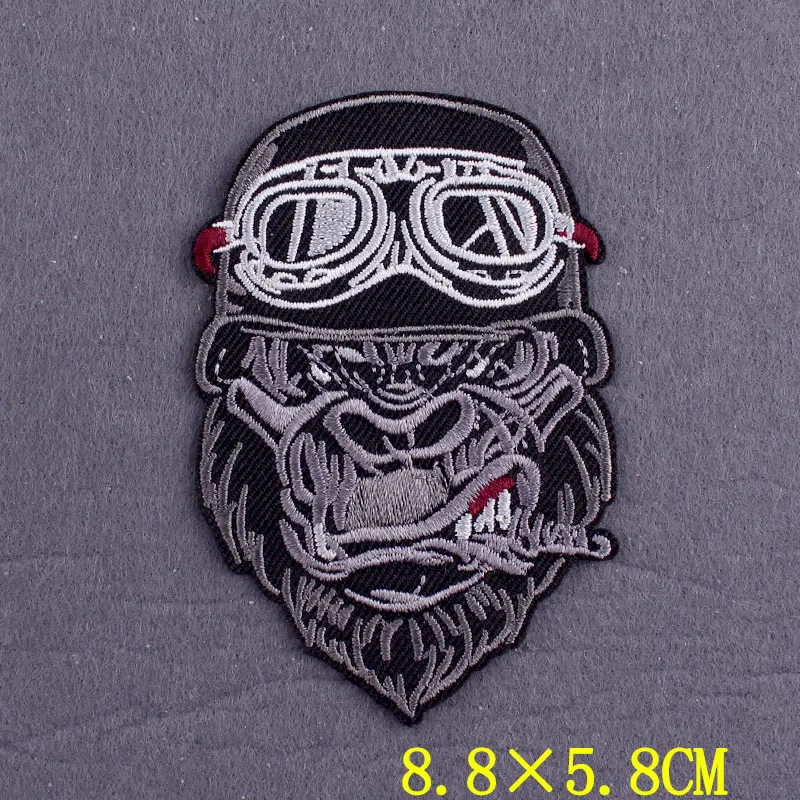 Parche termoadhesivo gorila biker para chaleco o chaqueta - imagen 4