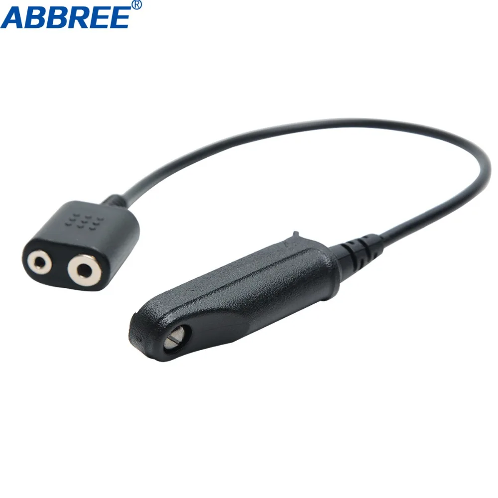 Vista frontal del adaptador de cable de audio
