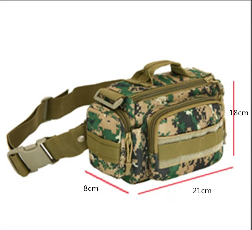 Riñonera táctica nailon impermeable camuflaje