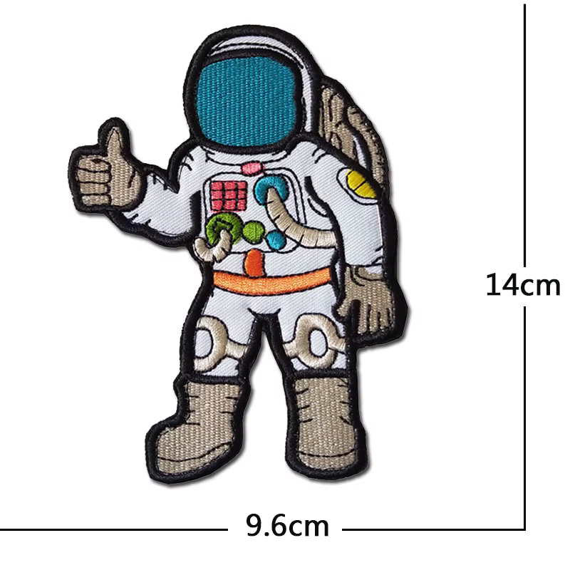 Parche bordado astronauta – Insignia aeroespacial para mochila y chaqueta - imagen 3