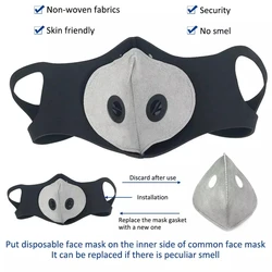 Mascarilla antipolvo PM2.5 filtro carbón activo para ciclismo
