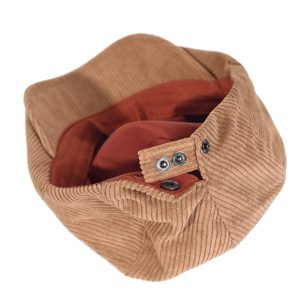 Gorro octogonal retro informal de lona ripstop para hombre y mujer