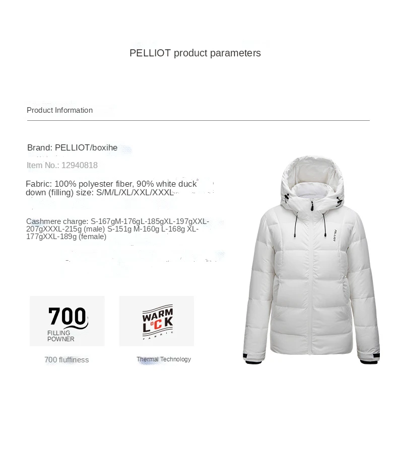 Chaqueta Pelliot de invierno con acabado acolchado