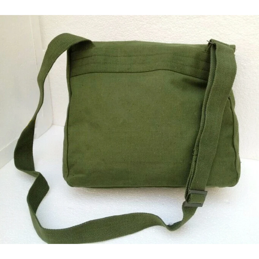 Bolsa táctica de lona vintage militar bandolera estilo antiguo