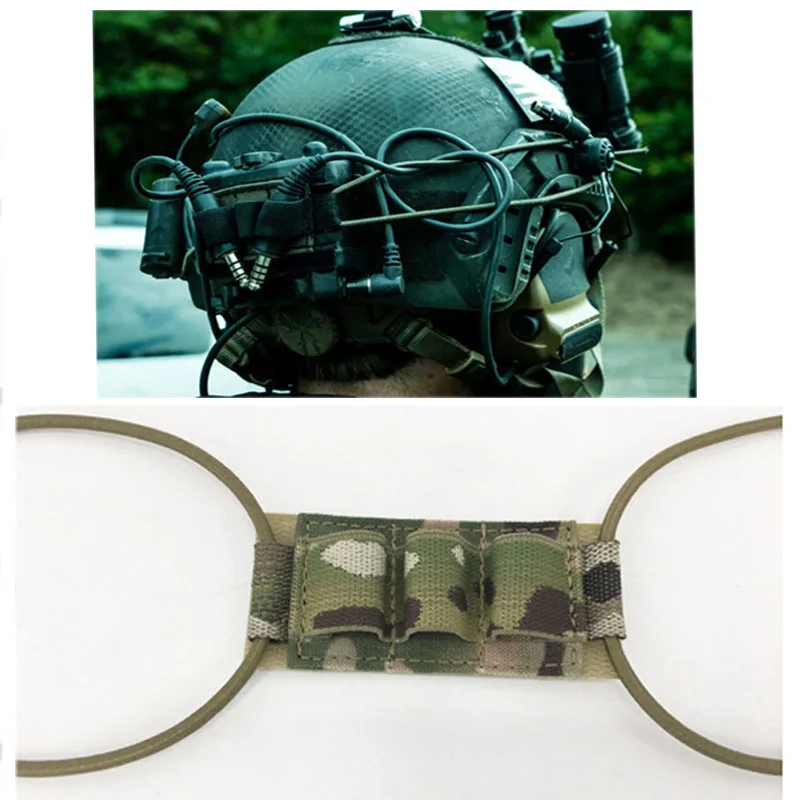 Casco táctico profesional con mount NVG y banda elástica