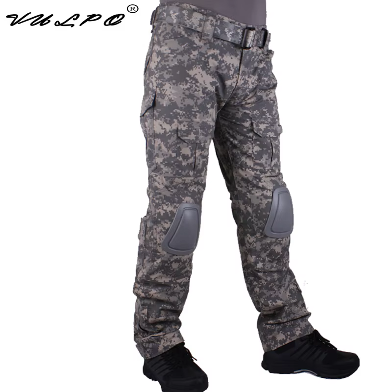 VULPO Pantalones Tácticos Camuflaje Multiterreno