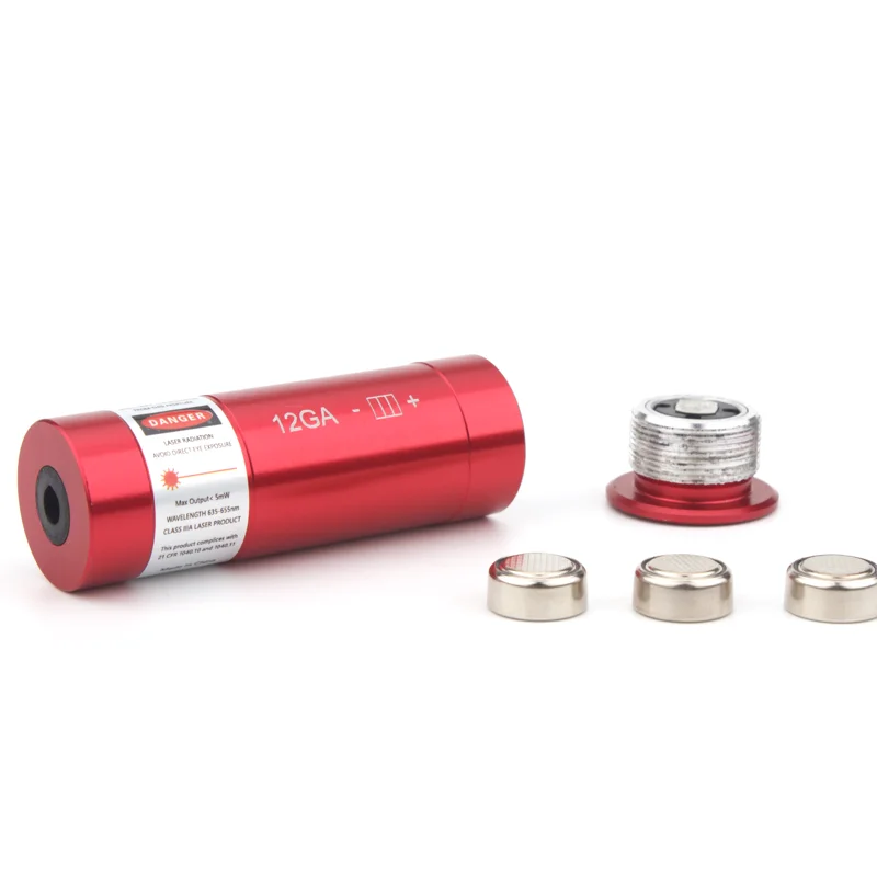 Colimador láser rojo para escopeta con interruptor ON/OFF y pilas - imagen 3